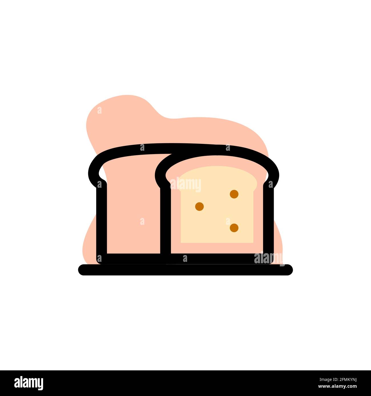 Conceptual Bread Vector Illustration Design Icon eps10 Stock Vector