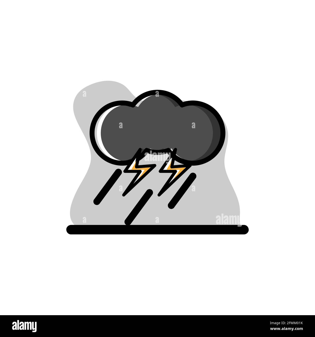 Storms Vector Conceptual Icon Illustration Design eps10 Stock Vector