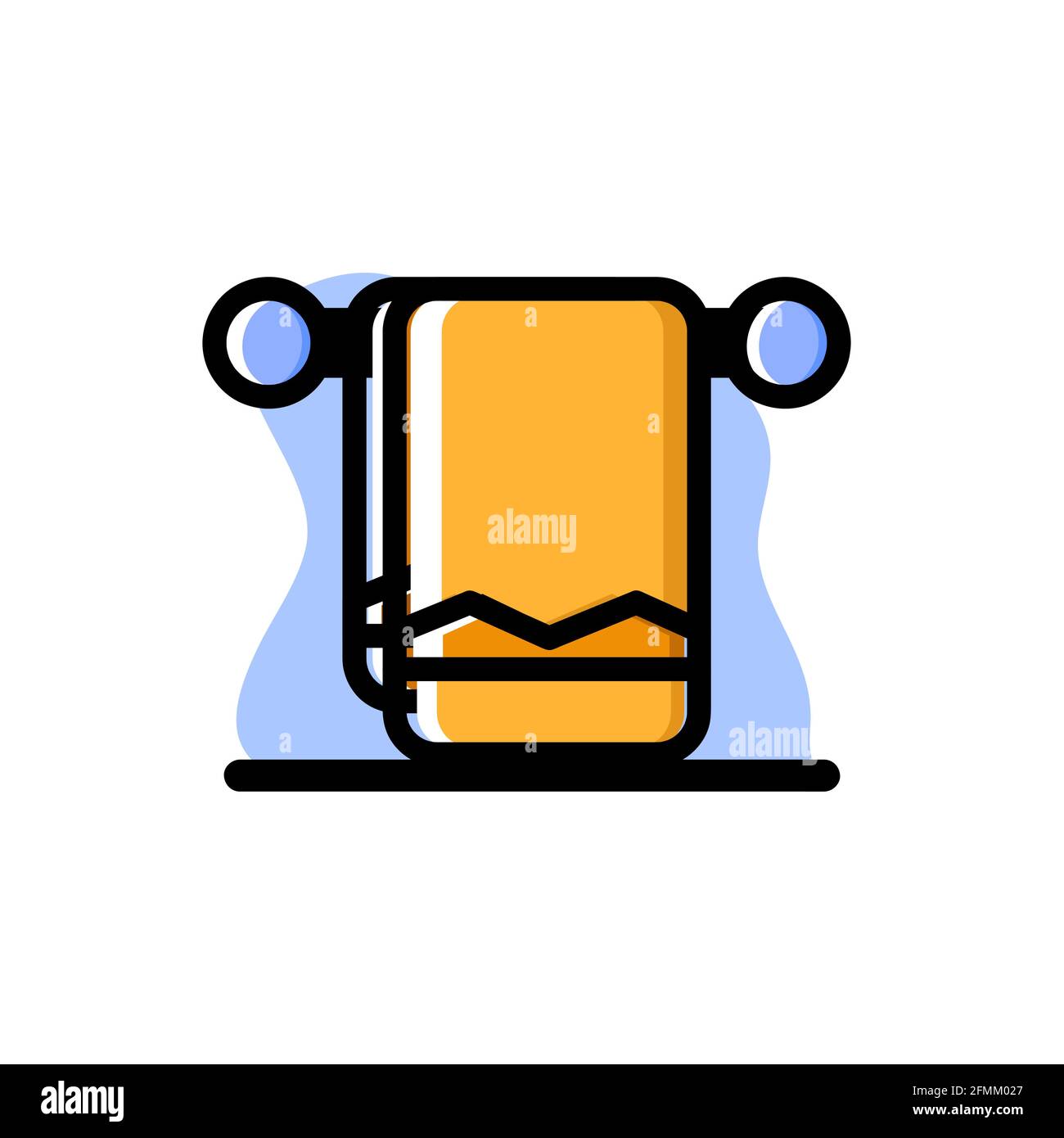 Towel Conceptual Vector Illustration Design Icon eps10 Stock Vector
