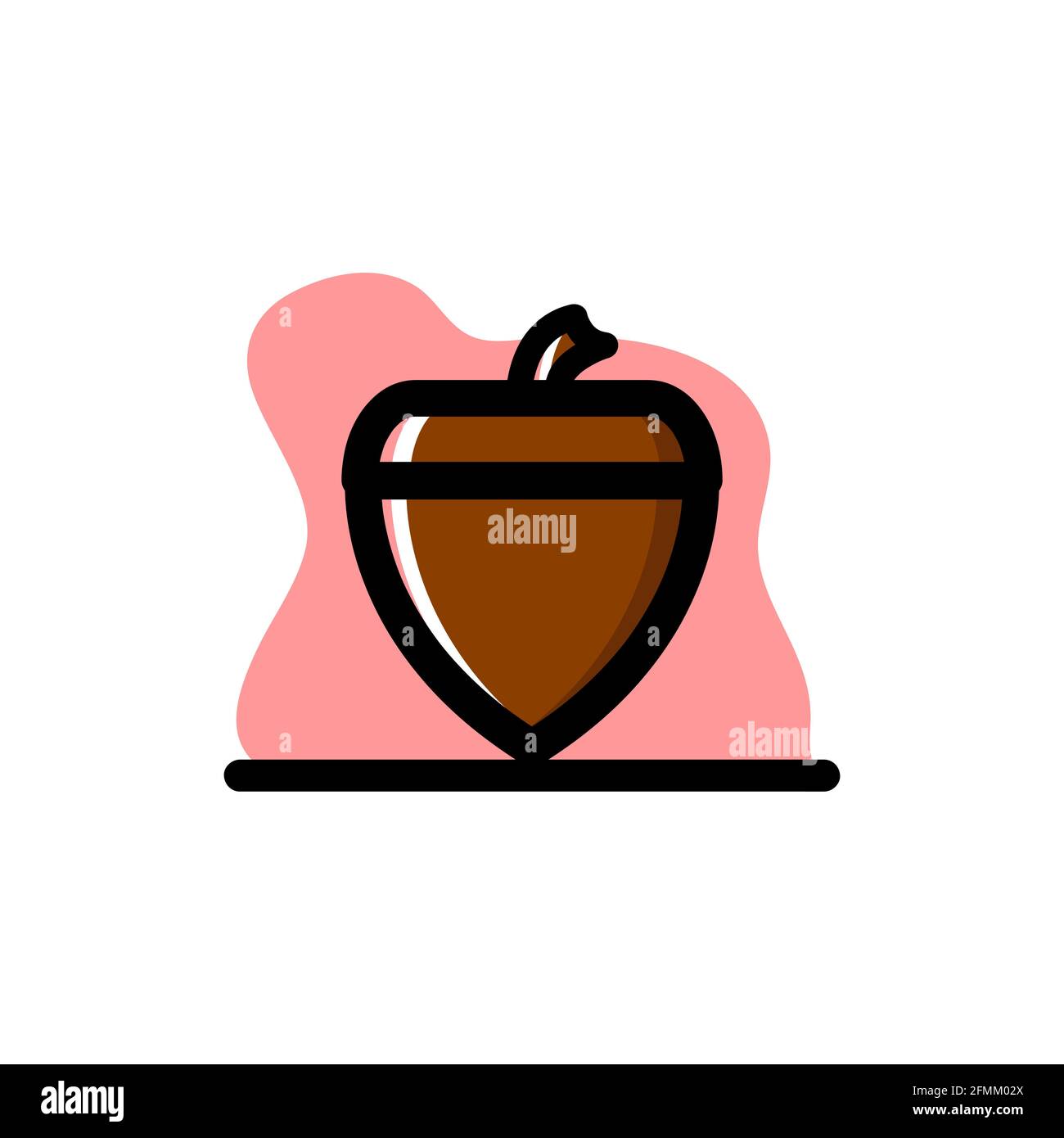 Conceptual Acorn Vector Illustration Design Icon eps10 Stock Vector
