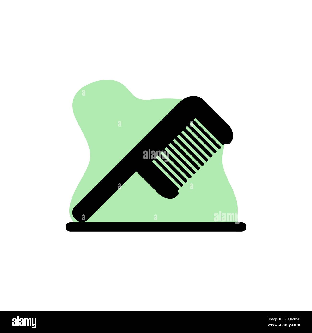 Hair Comb Conceptual Vector Icon Design Illustration eps10 Stock Vector