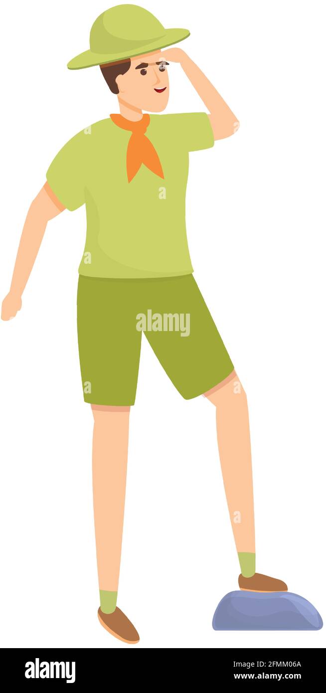 Scouting stone icon. Cartoon of Scouting stone vector icon for web ...