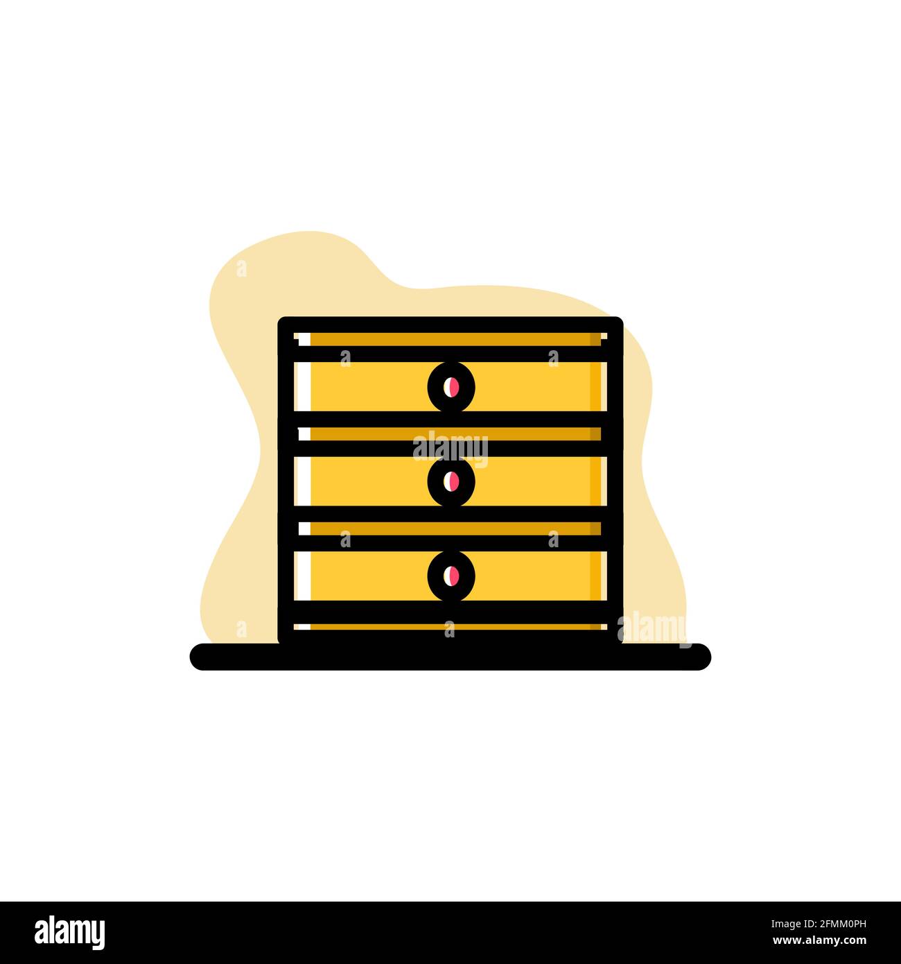 Desk Conceptual Icon Business Design Vector Illustration eps10 Stock Vector