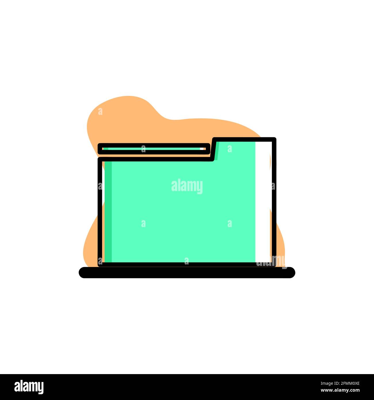 Files Conceptual Vector Icon Illustration Design eps10 Stock Vector