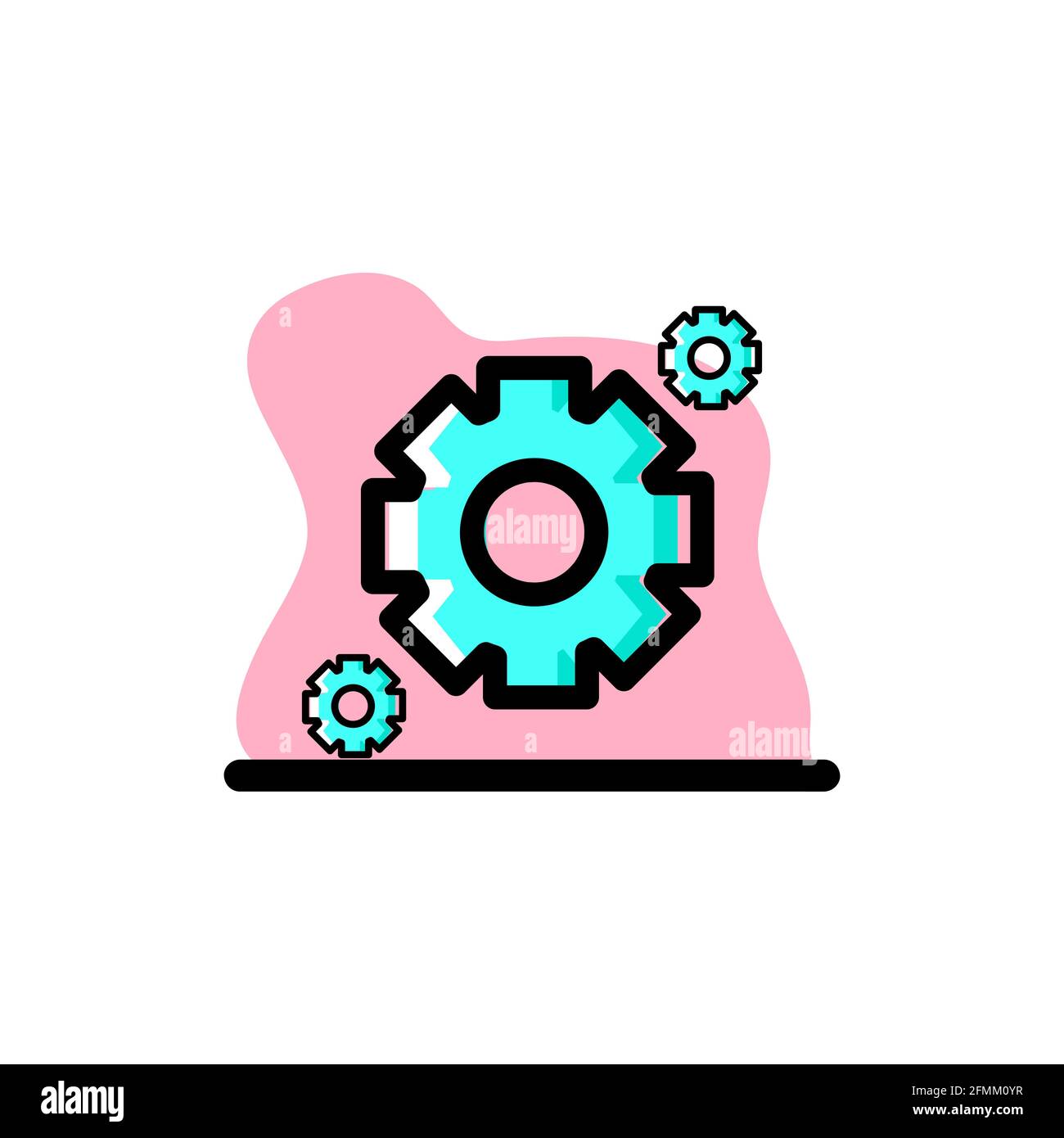 Conceptual Settings Icon Vector Illustration Design eps10 Stock Vector