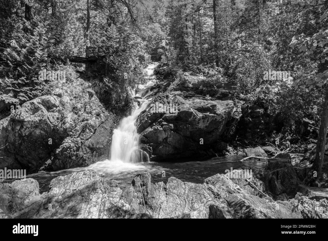 Crystal Falls and Minnehaha Falls Conservation Area Ontario Canada in
