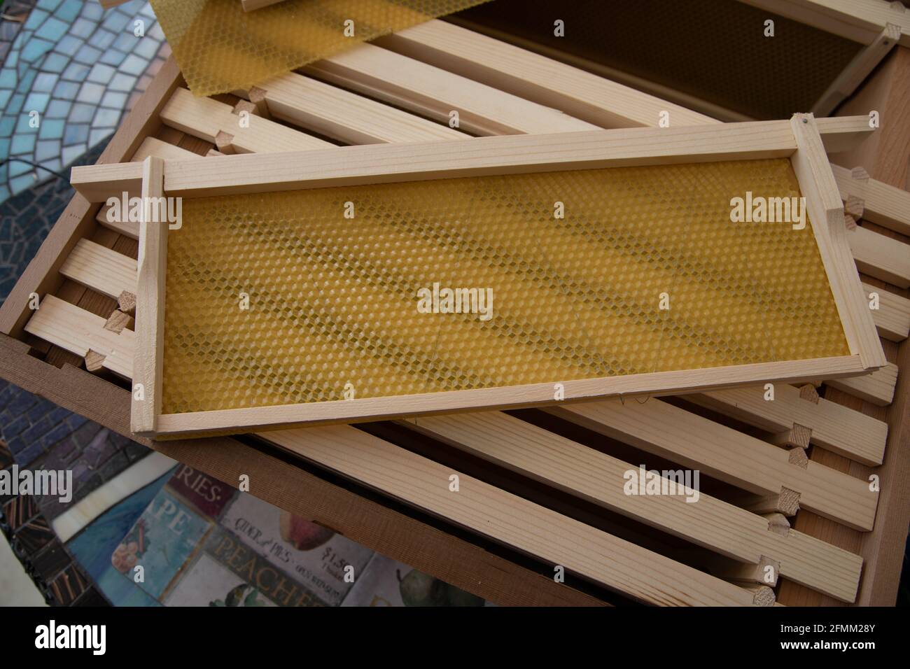 Assembling SN4 super frames Stock Photo