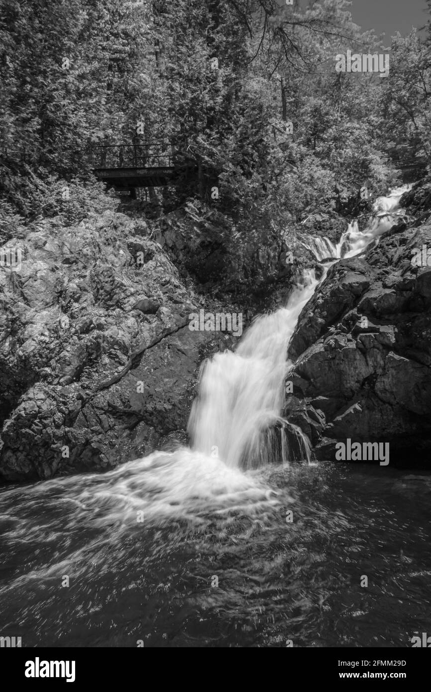 Crystal Falls and Minnehaha Falls Conservation Area Ontario Canada in