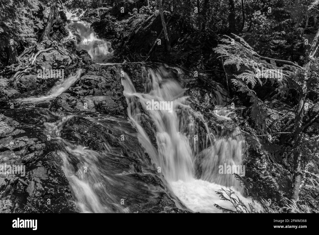 Crystal Falls and Minnehaha Falls Conservation Area Ontario Canada in
