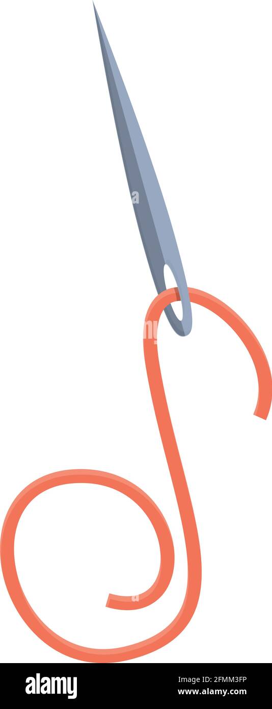 Thread with needle icon. Cartoon of Thread with needle vector icon for ...