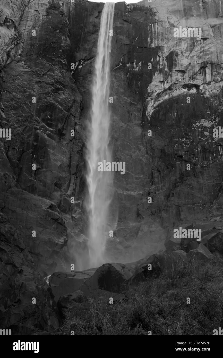 Bridal Veil Falls from Yosemite National Park Stock Photo