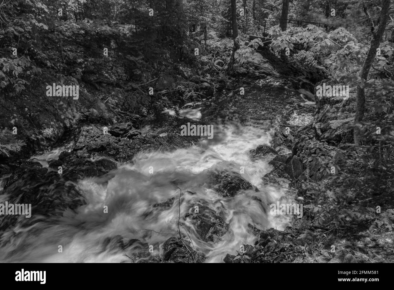 Crystal Falls and Minnehaha Falls Conservation Area Ontario Canada in
