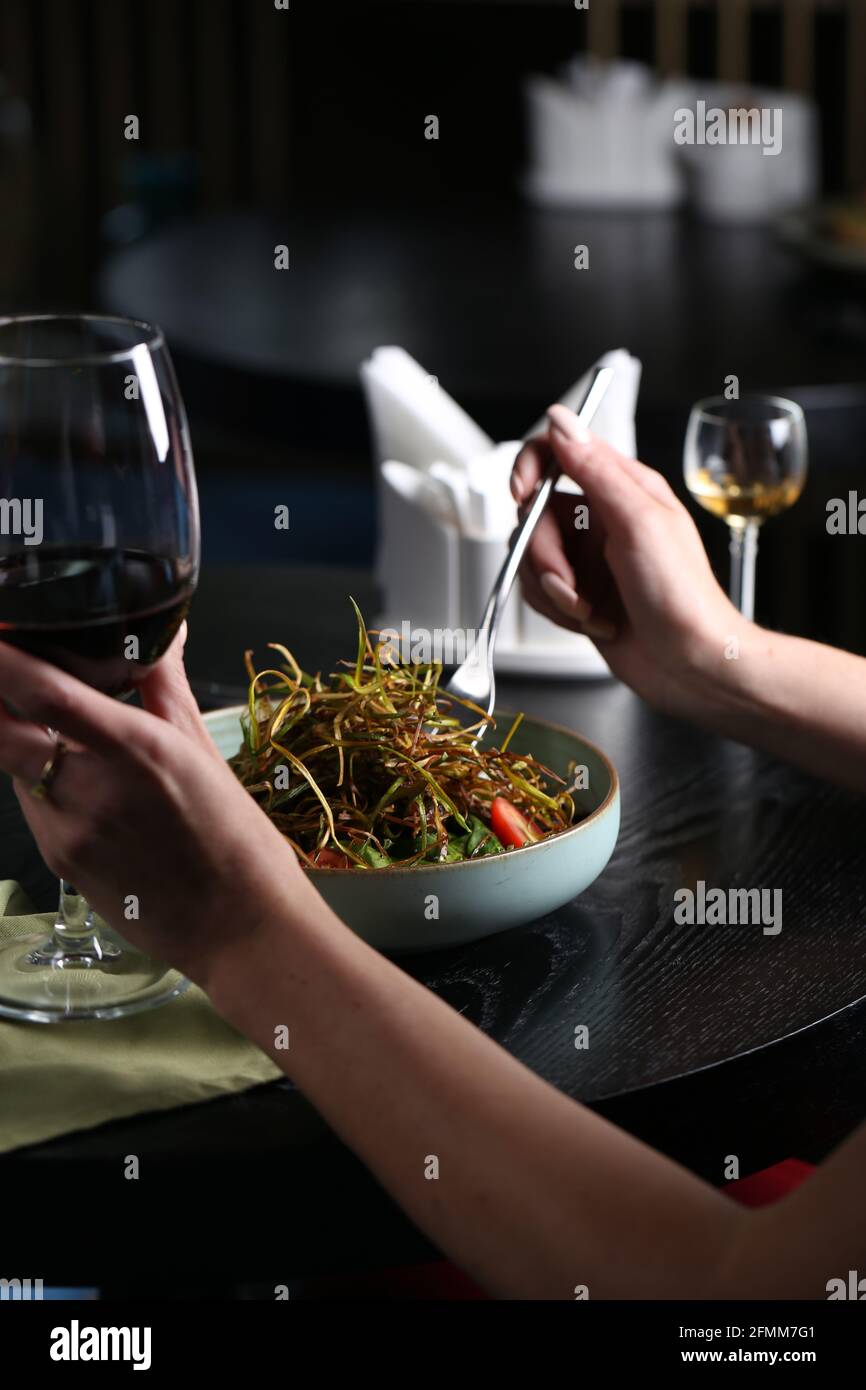 fresh organic healthy food salad with vegetables Stock Photo - Alamy