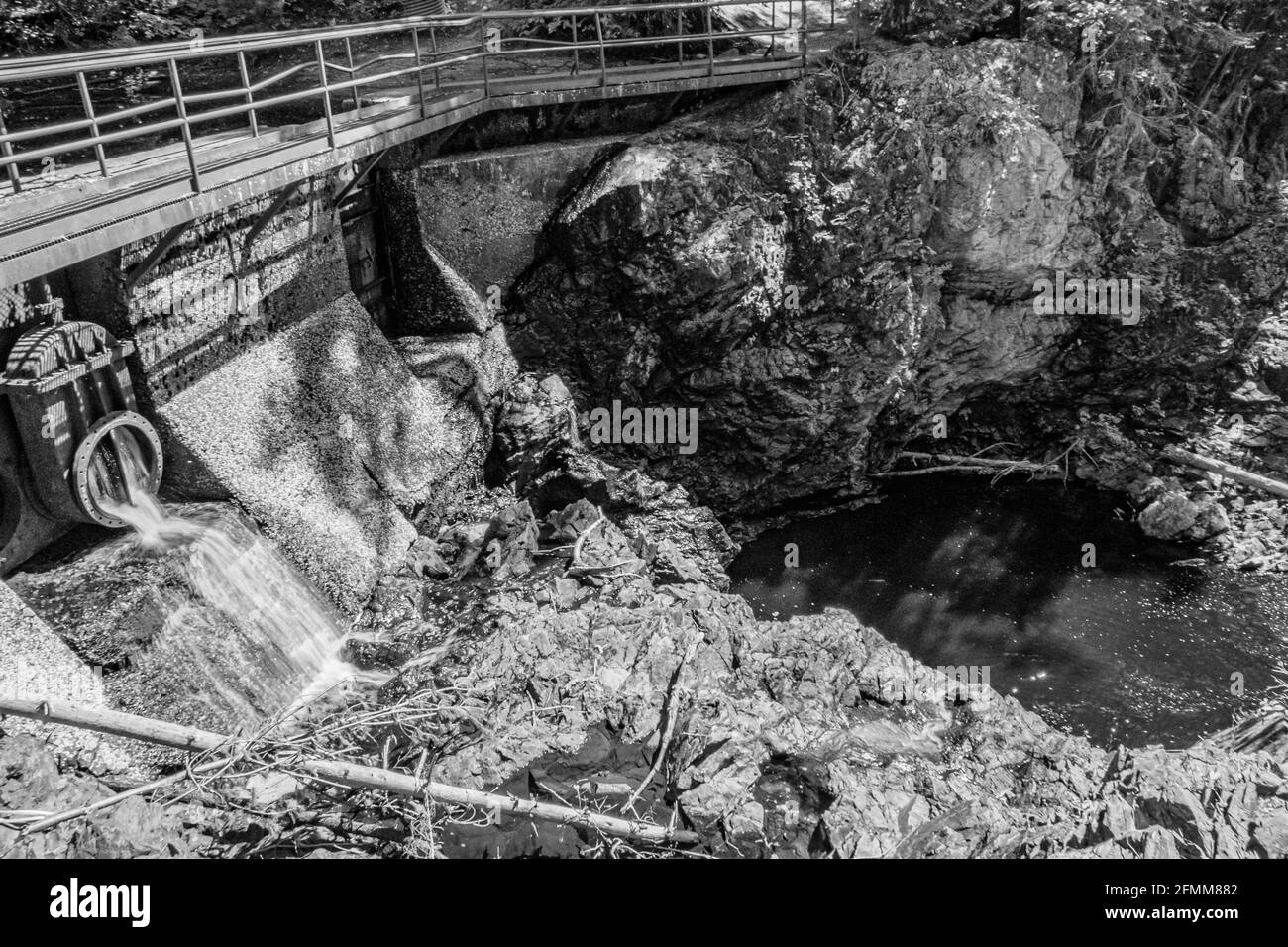 Crystal Falls and Minnehaha Falls Conservation Area Ontario Canada in