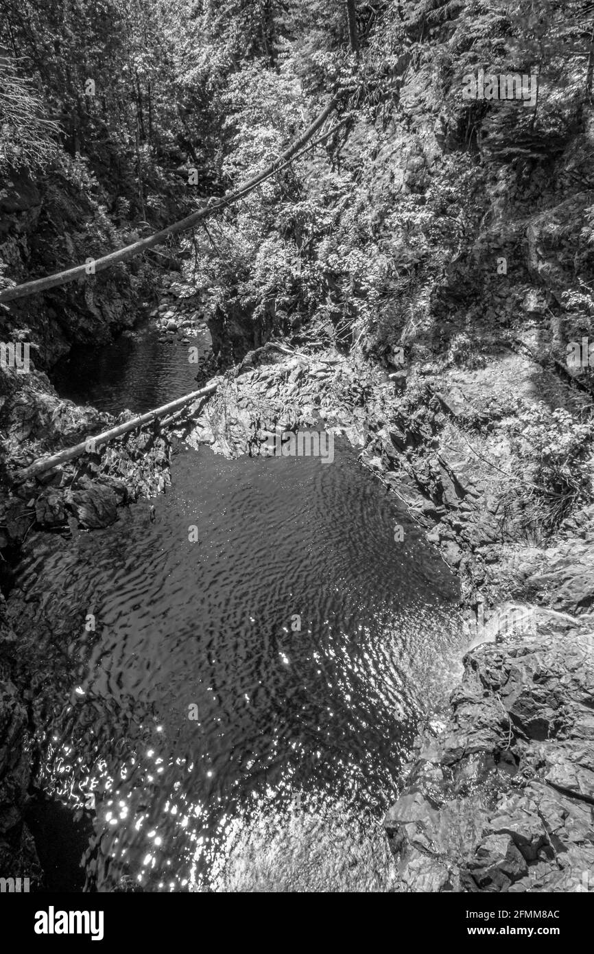 Crystal Falls and Minnehaha Falls Conservation Area Ontario Canada in
