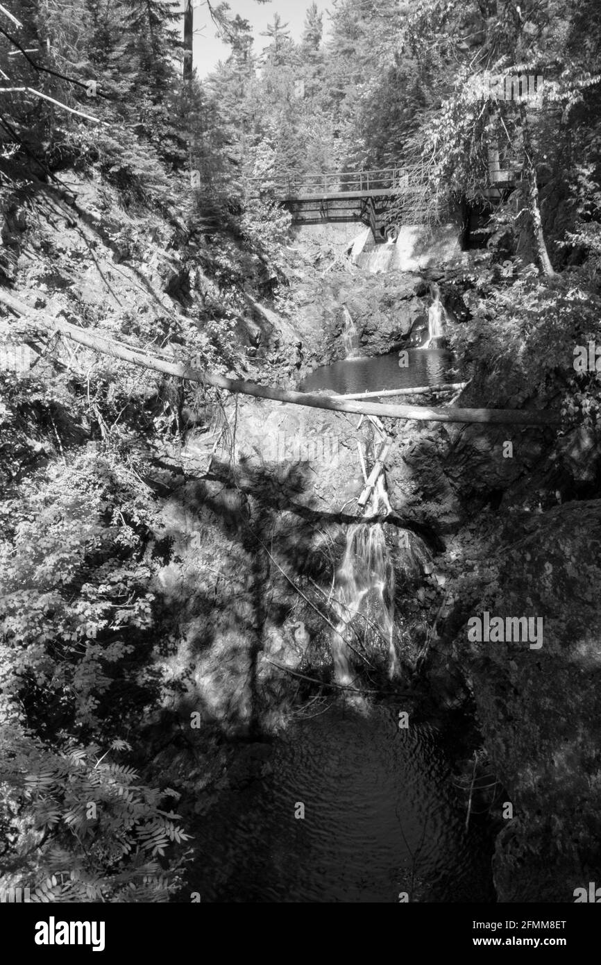 Crystal Falls and Minnehaha Falls Conservation Area Ontario Canada in