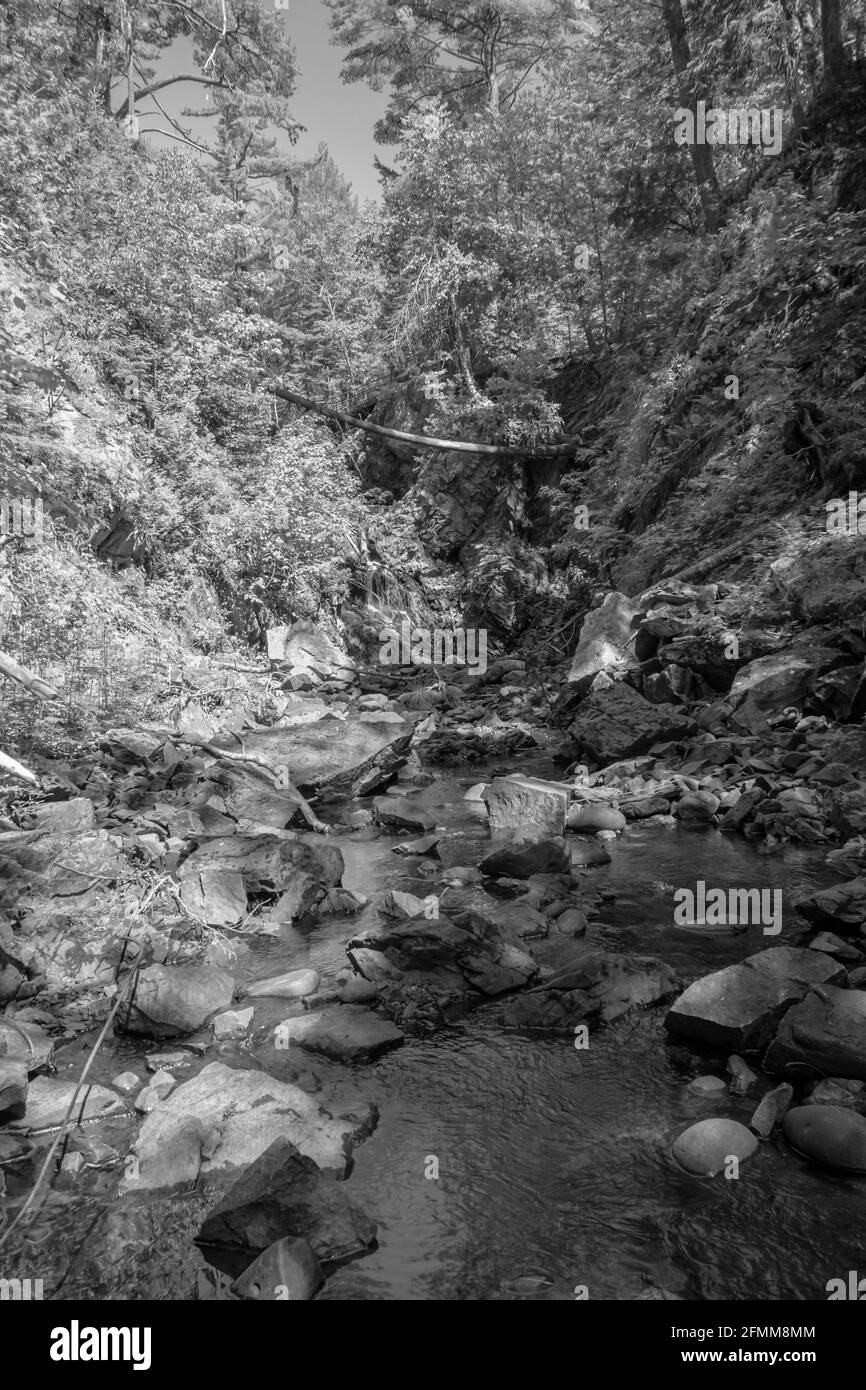 Crystal Falls and Minnehaha Falls Conservation Area Ontario Canada in