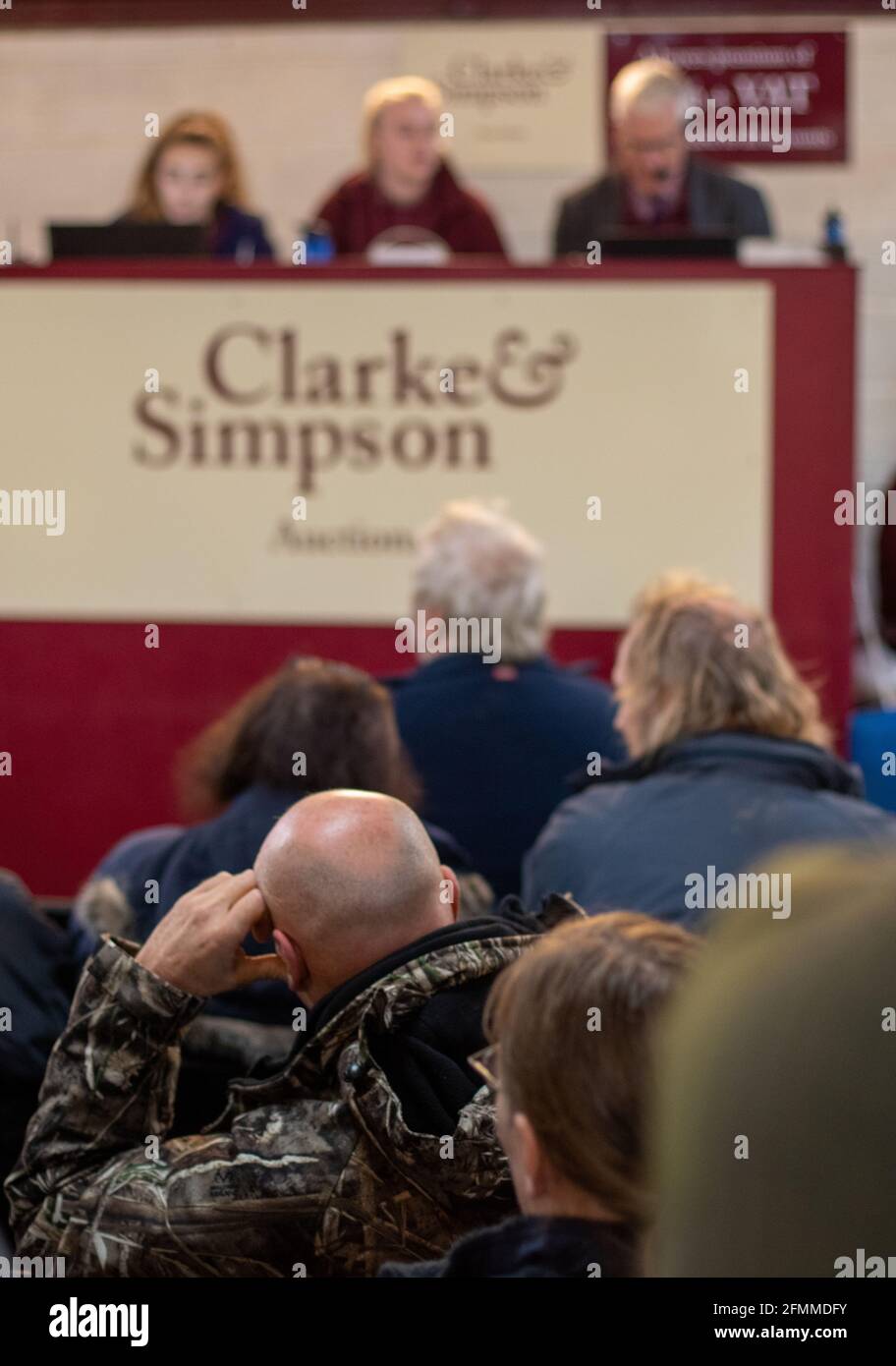 Clarke & Simpson auction of farm machinery Stock Photo Alamy