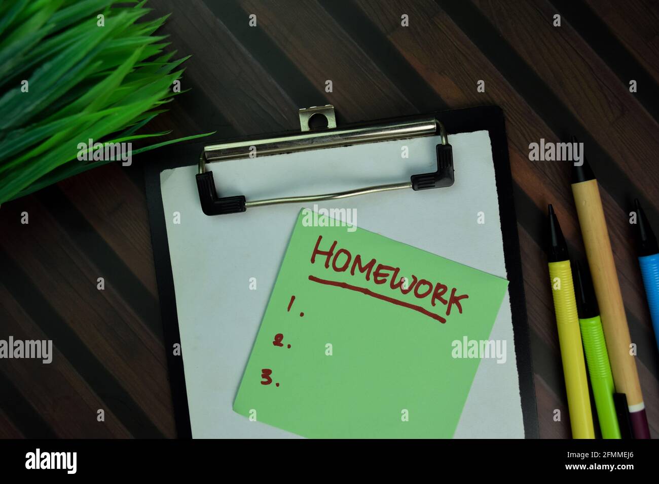 Lesson Notes On Wooden Desk High Resolution Stock Photography and ...