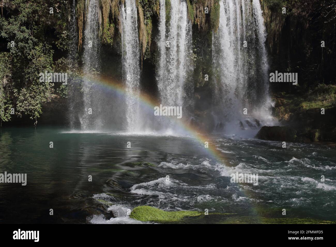 The upper Duden waterfall north of Antalya, Turkey Stock Photo