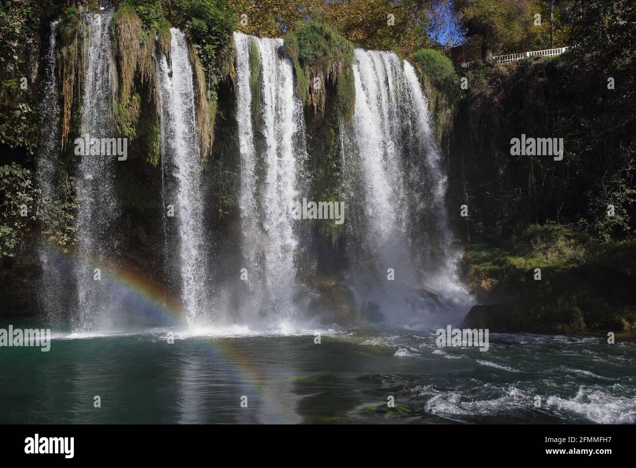 The upper Duden waterfall north of Antalya, Turkey Stock Photo