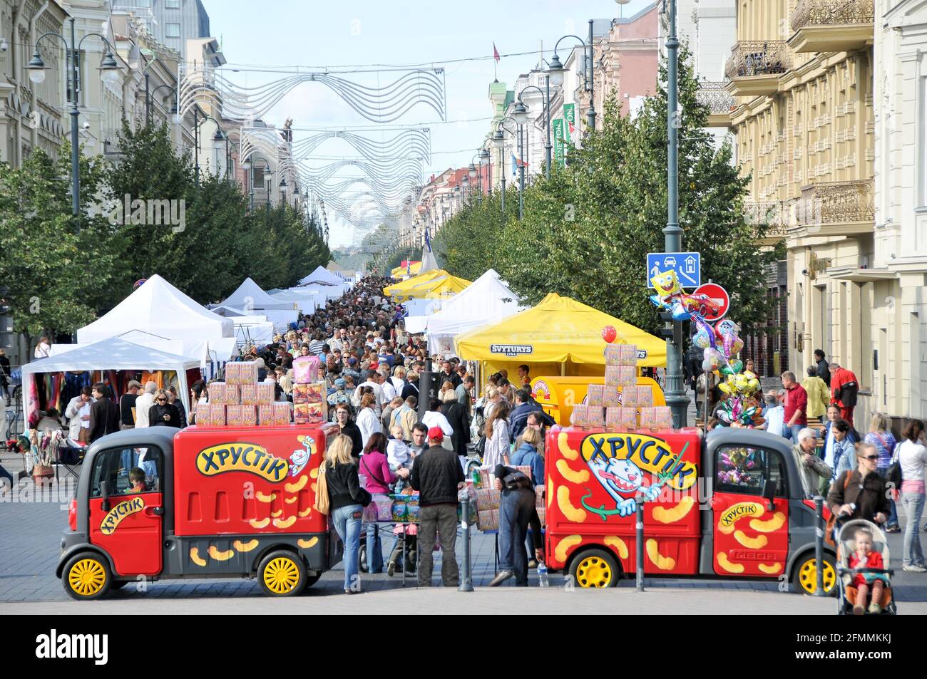 Gedimino prospektas Old Town in Vilnius, Lithuania. September 19th 2009 © Wojciech Strozyk / Alamy Stock Photo Stock Photo