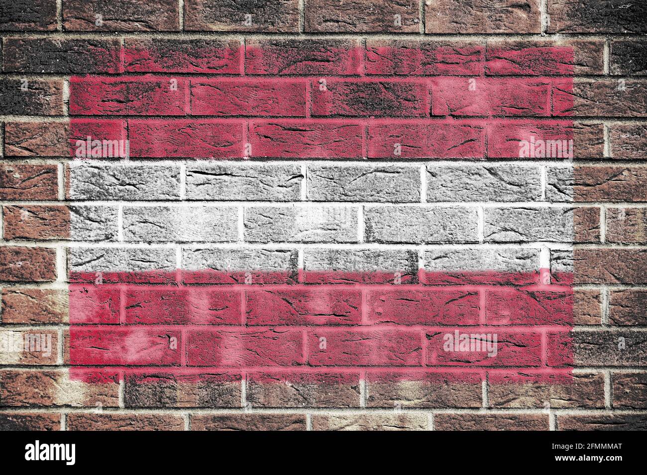 Austria flag on a brick wall background Stock Photo - Alamy