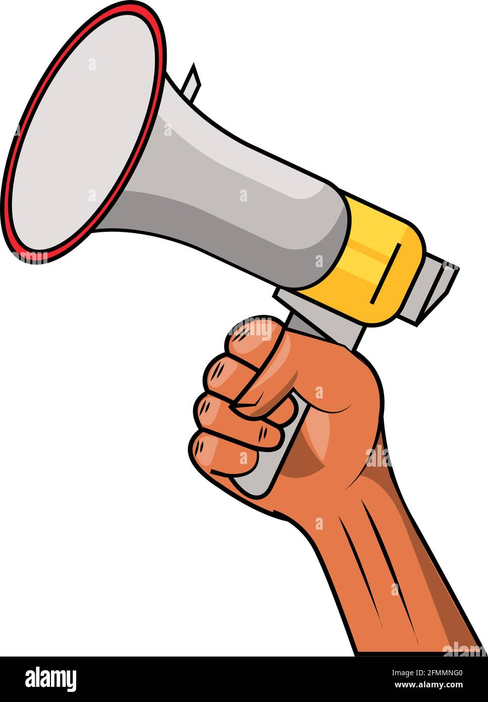 protester hand with megaphone Stock Vector Image & Art - Alamy