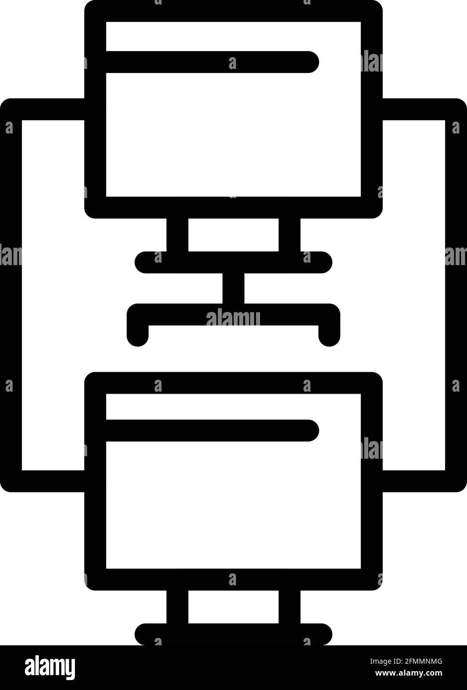 Api network icon. Outline Api network vector icon for web design ...