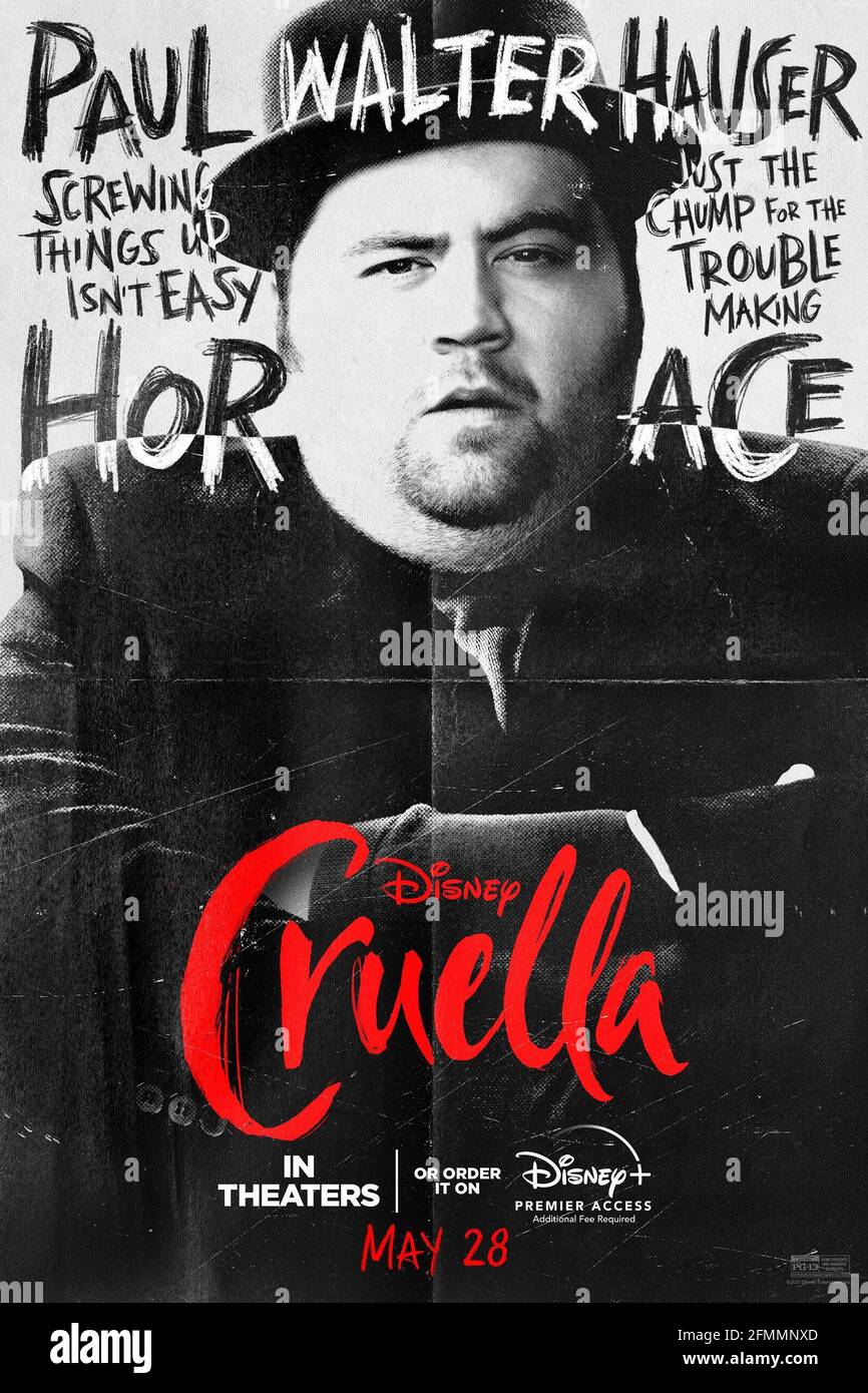 CRUELLA, US character poster, Paul Walter Hauser, 2021. © Disney+