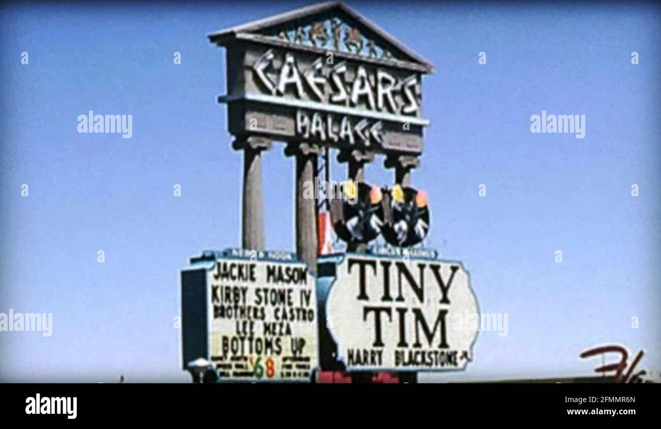 TINY TIM KING FOR A DAY, Tiny Tim headlining at Caesars Palace, Las