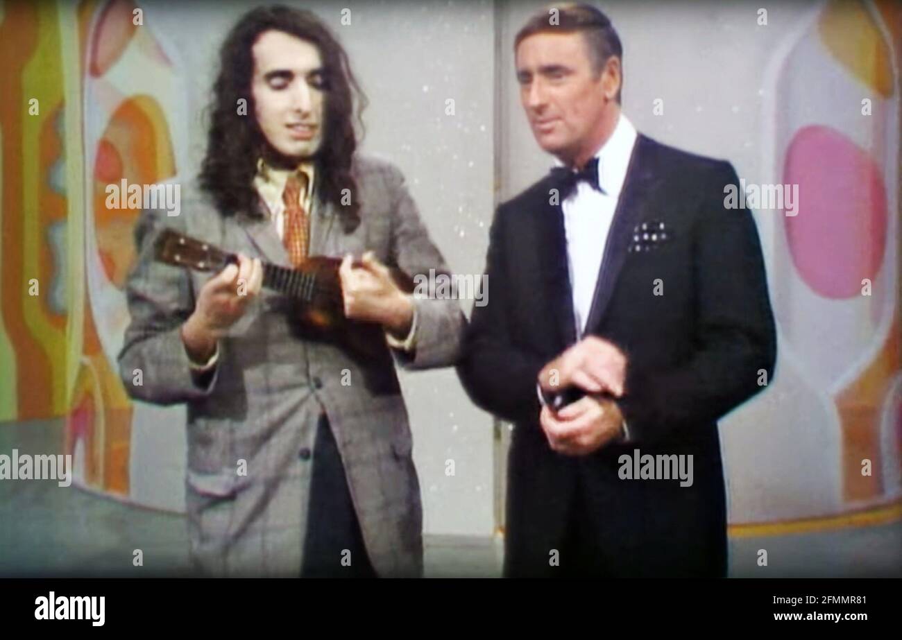 TINY TIM KING FOR A DAY, from left Tiny Tim, Dick Martin, on Rowan