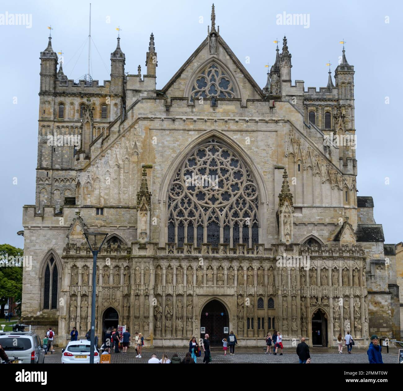Exeter, United Kingdom - August 19 2020: The front and main entrance of ...