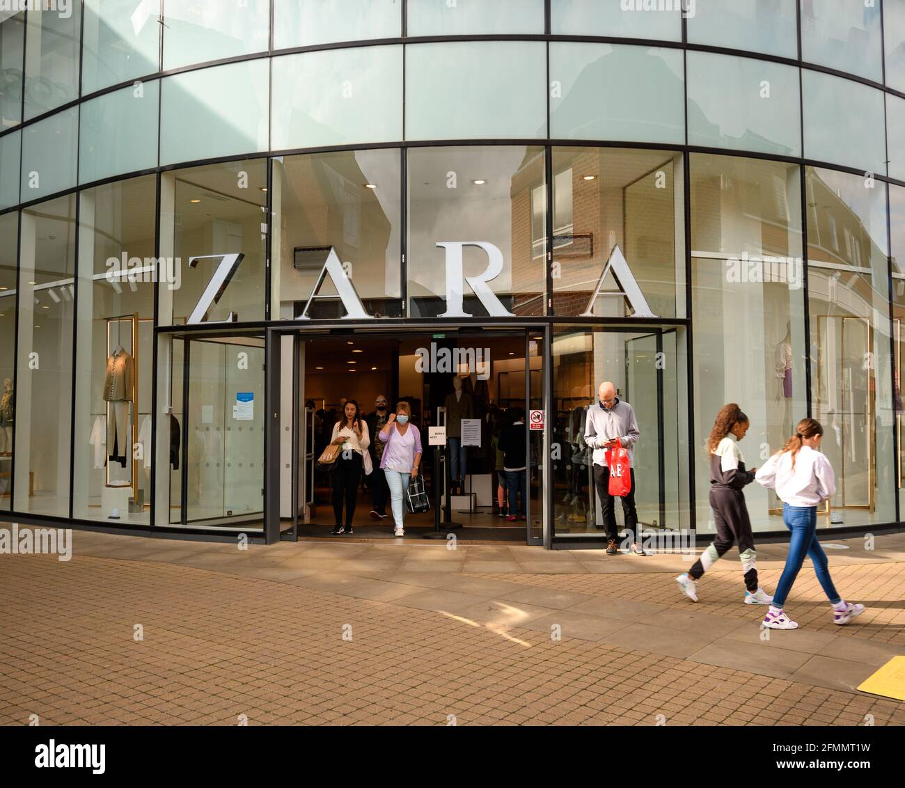 Windsor, United Kingdom - August 31 2020: The frontage of Zara clothing  store in Bridgewater Way Stock Photo - Alamy