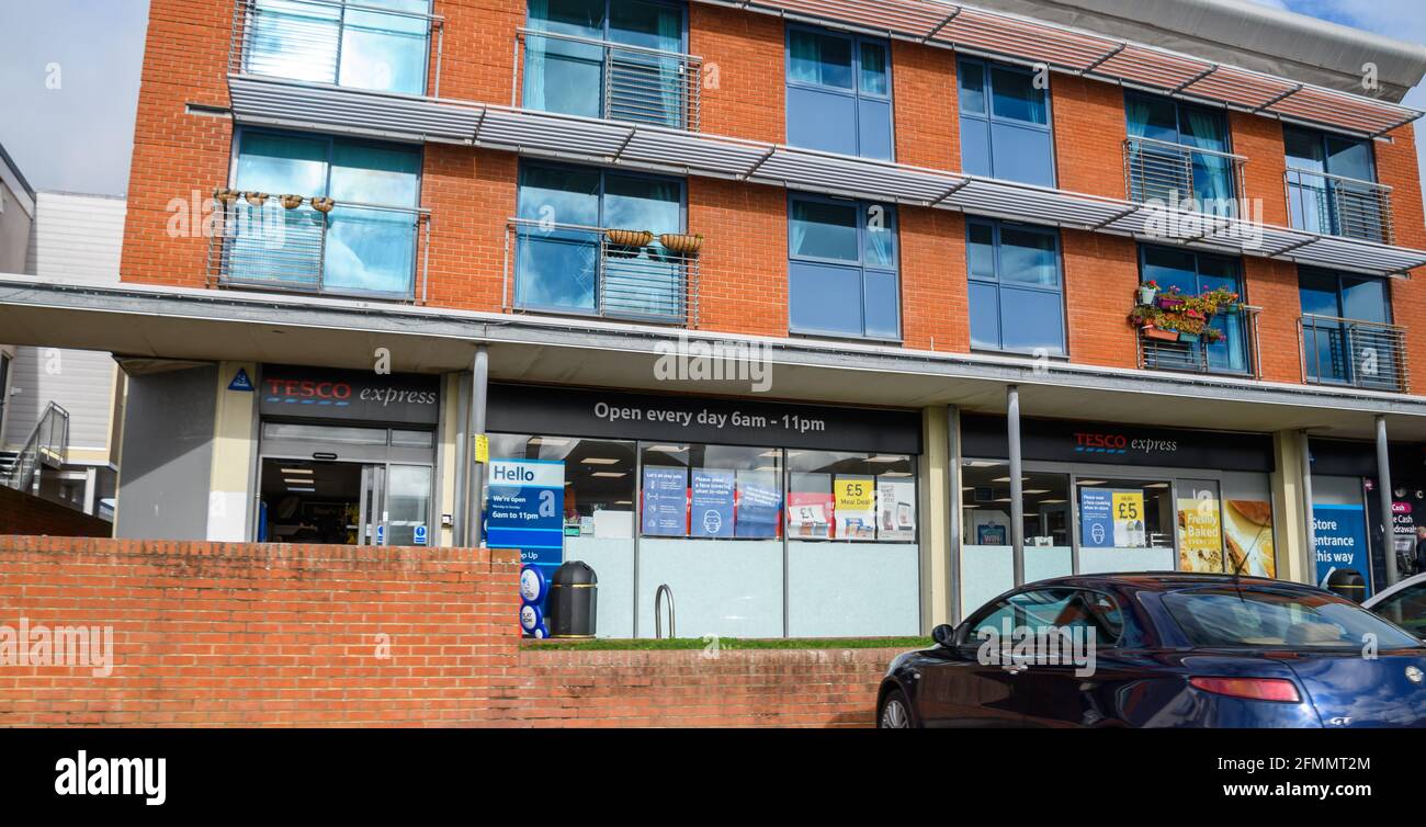 Tesco express signage hires stock photography and images Alamy