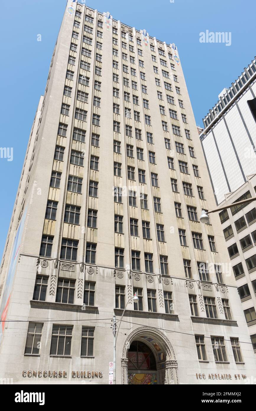 The Concourse Building (Toronto) - entrance façade Stock Photo - Alamy