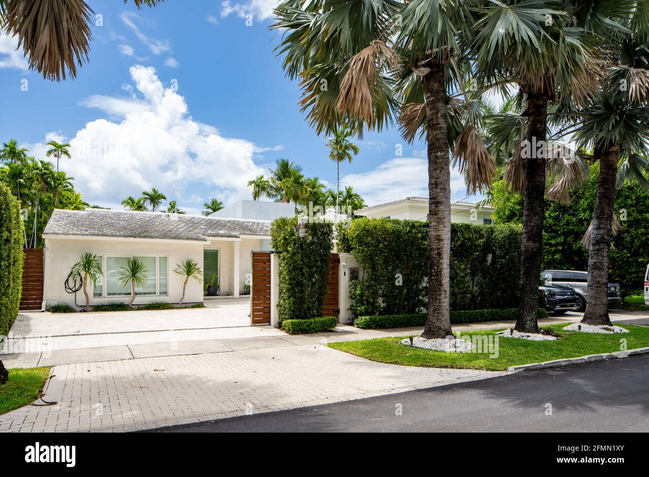Photo of a luxury house on La Gorce Island Miami Beach Florida USA