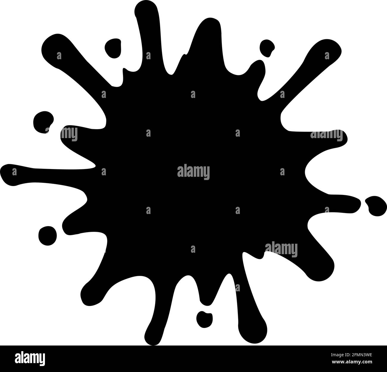 Paint splatter shape illustration Stock Vector Image & Art Alamy