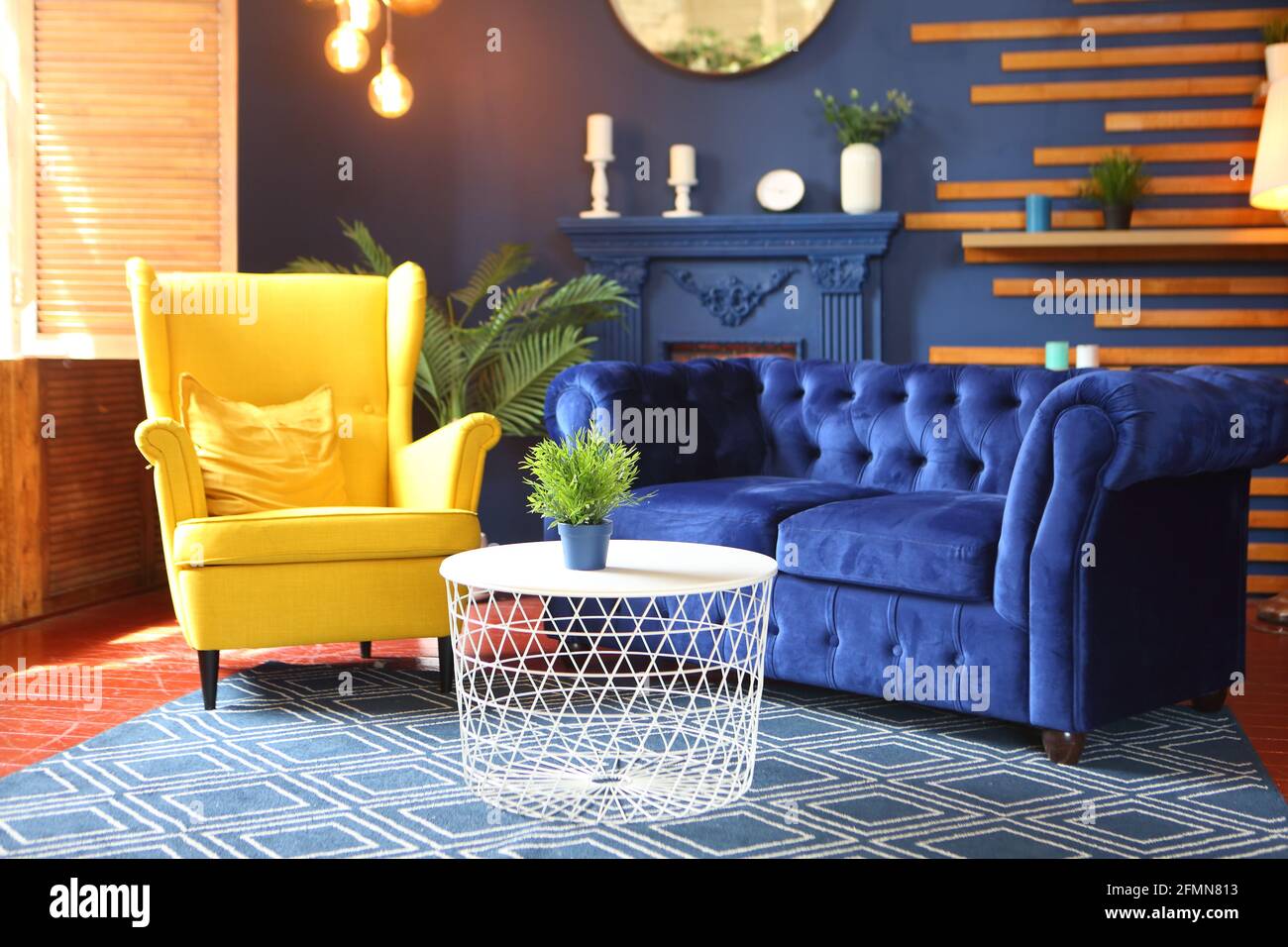 Yellow and 2025 blue chair