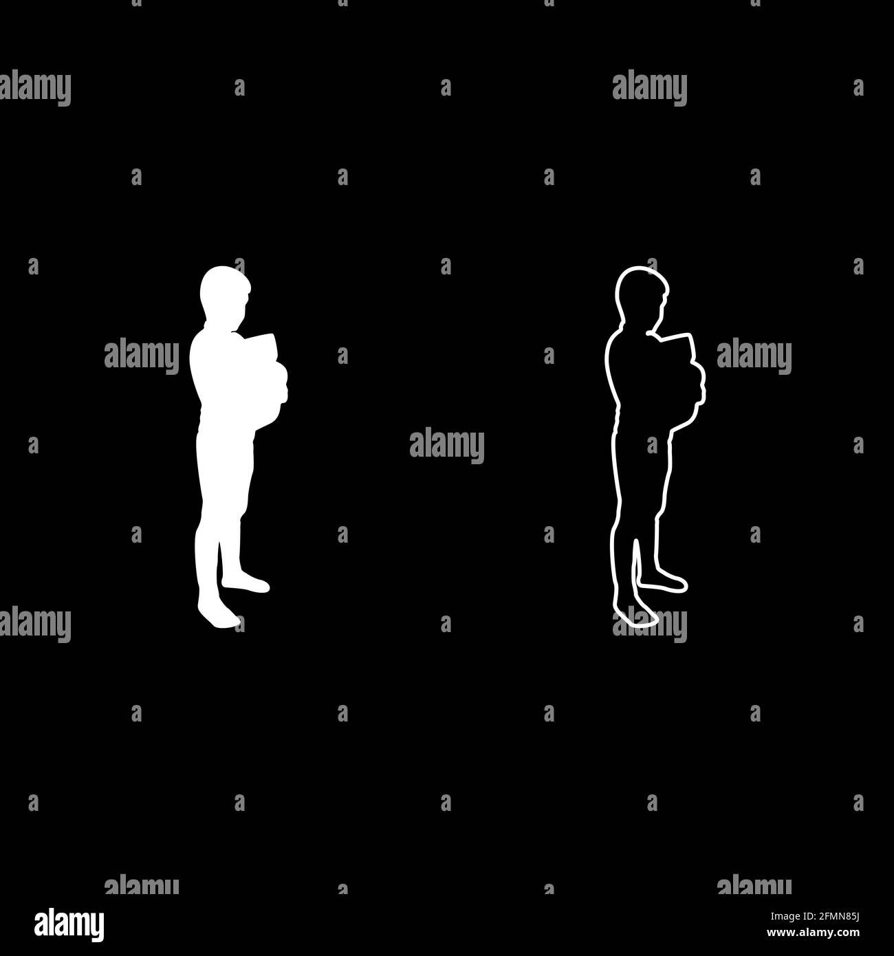 Boy hugs pillow arm Child holds cushion hugging hands Preschool hug Cute brother standing Son