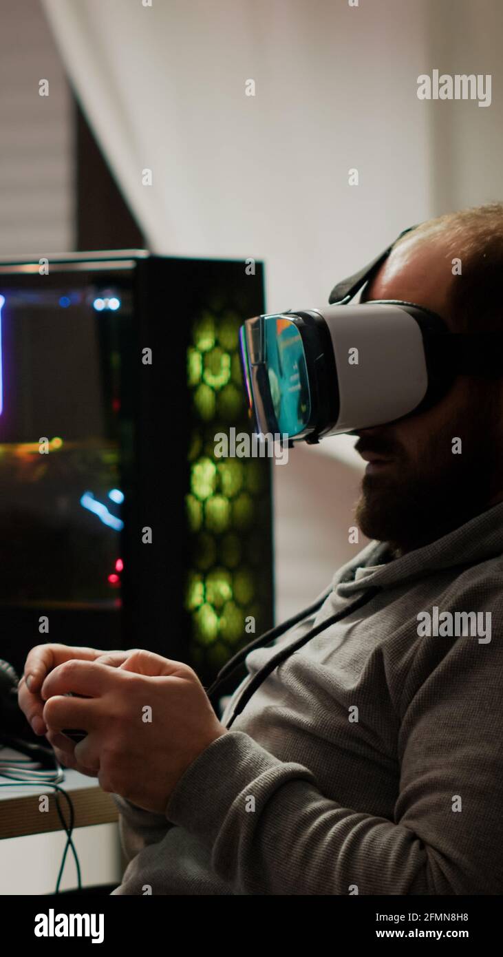 Pro cyber sport gamer wining hi-res stock photography and images - Alamy