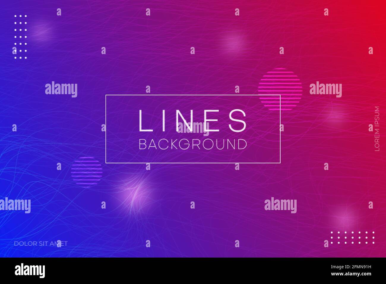 abstract lines background with gradient Stock Vector