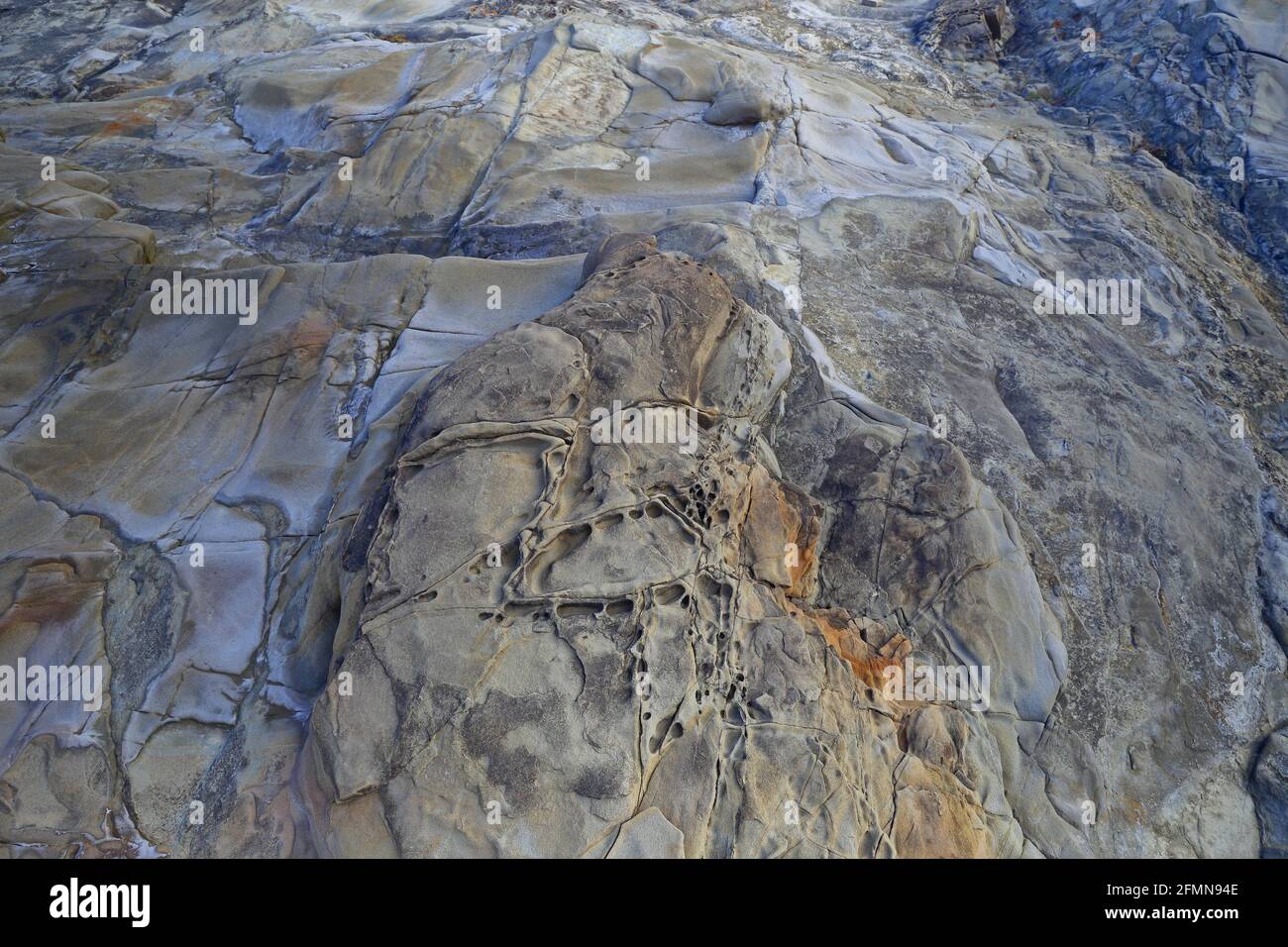 Xiaoyeliu scenic area located at Taitung, eastern Taiwan. The geology and topography here is similar to the Yeliu. Stock Photo