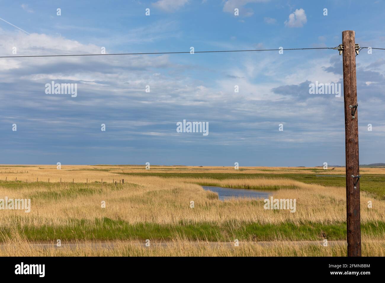 Cley Marshes Nature Reserve, Cley next the Sea, Norfolk, England Stock Photo