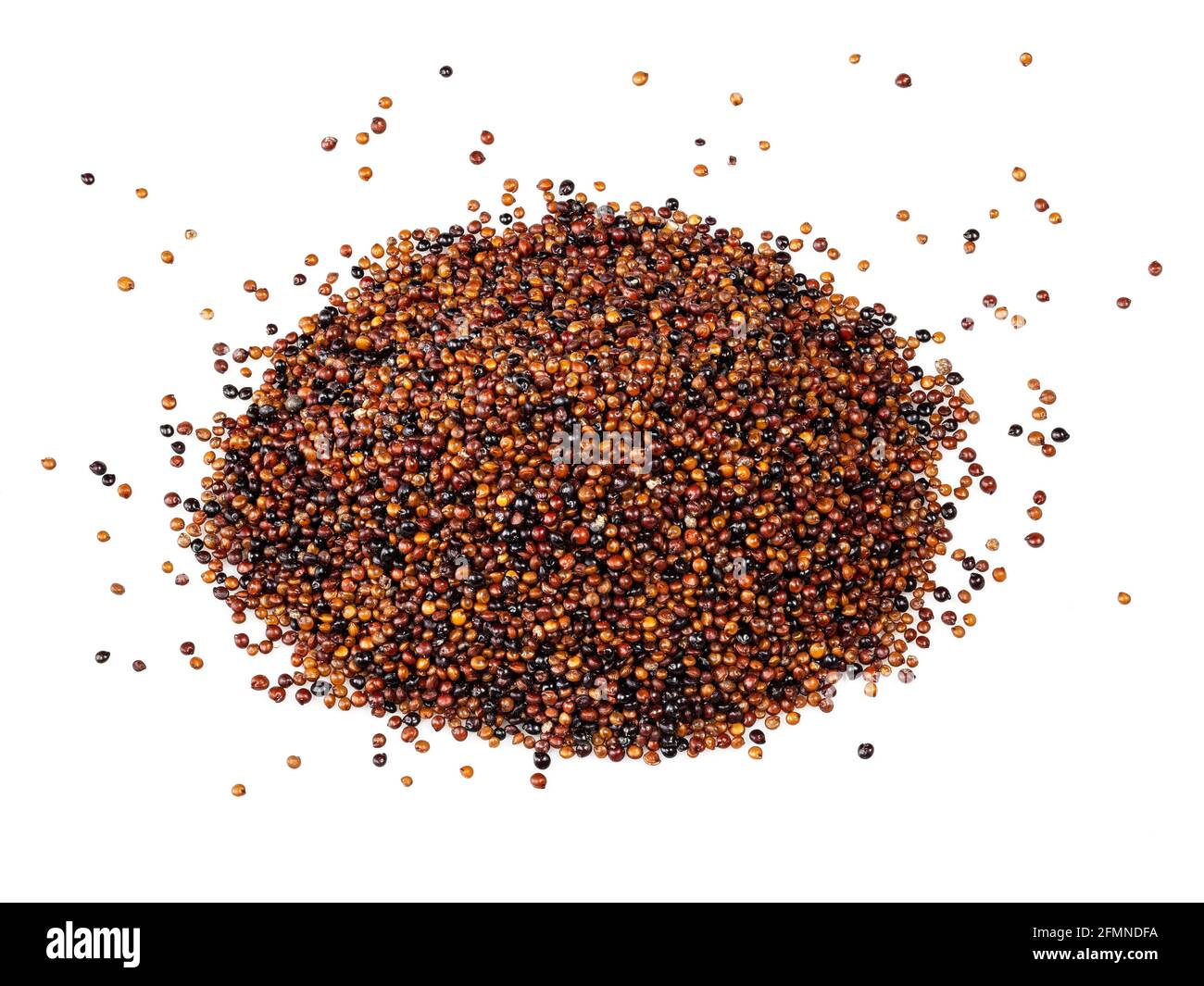 pile of canihua seeds closeup on white background Stock Photo