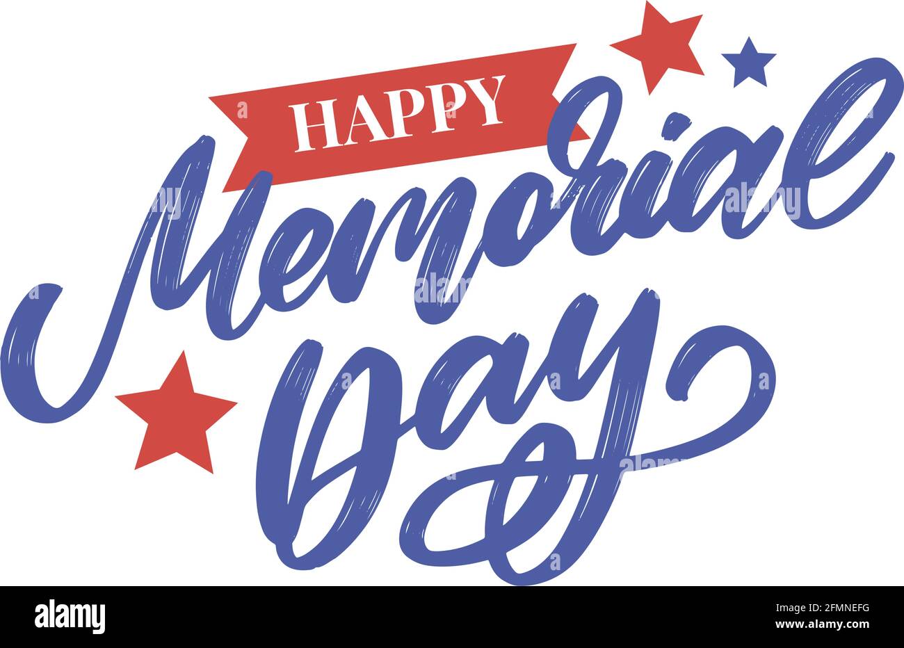 Happy Memorial Day Stars and Stripes Stock Vector Image & Art Alamy