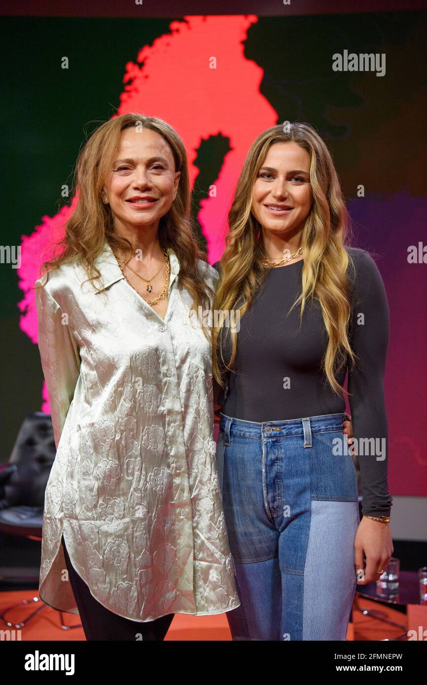 Lena Olin and daughter Tora Hallstrom present their new film project about the Swedish artist Hilma af Klint in Stockholm, Sweden, on May 10, 2021. Photo: Henrik Montgomery / TT code 10060 Stock Photo