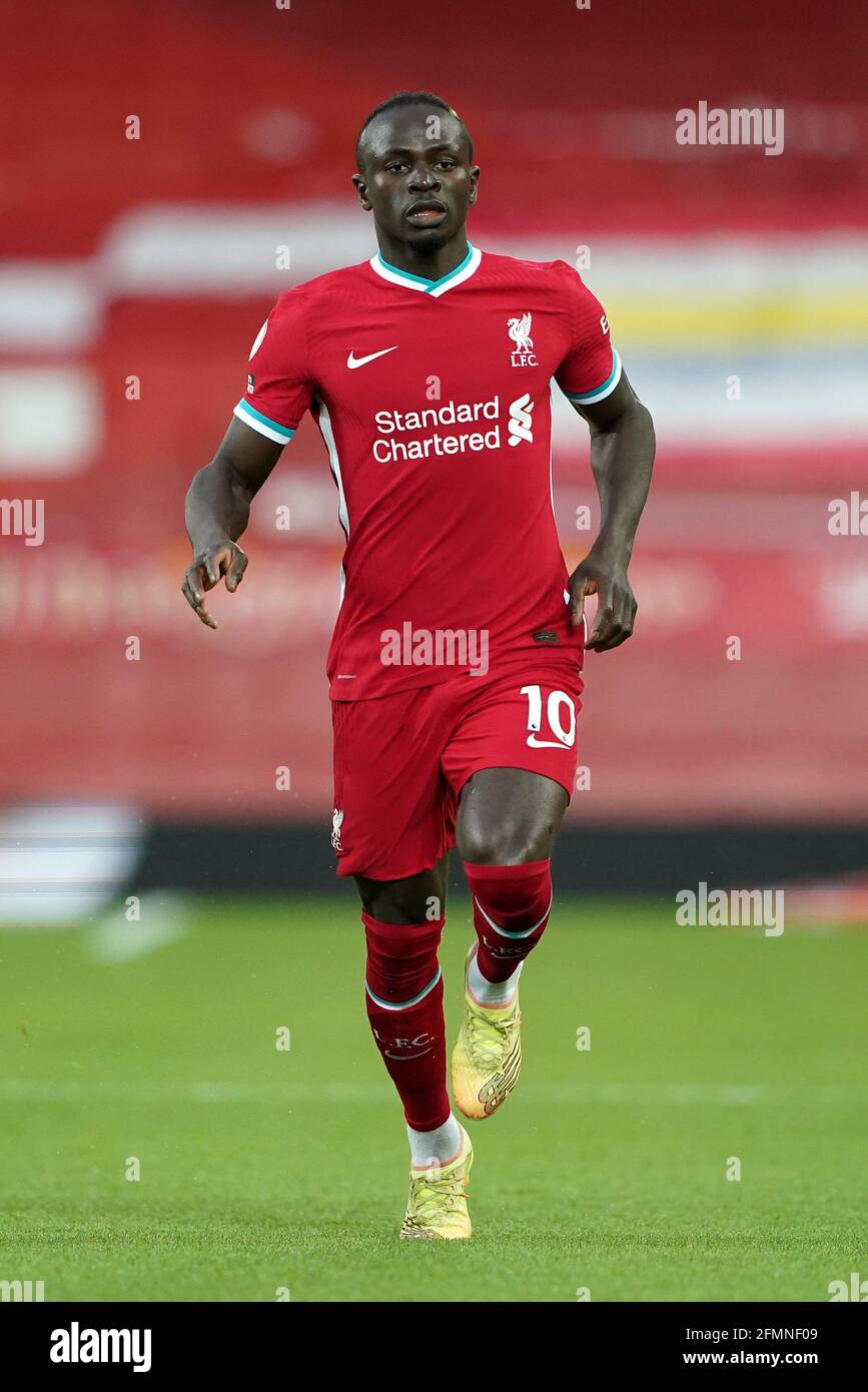 Liverpool's Sadio Mane during the Premier League match at Anfield,  Liverpool. Picture date: Saturday May 8, 2021 Stock Photo - Alamy