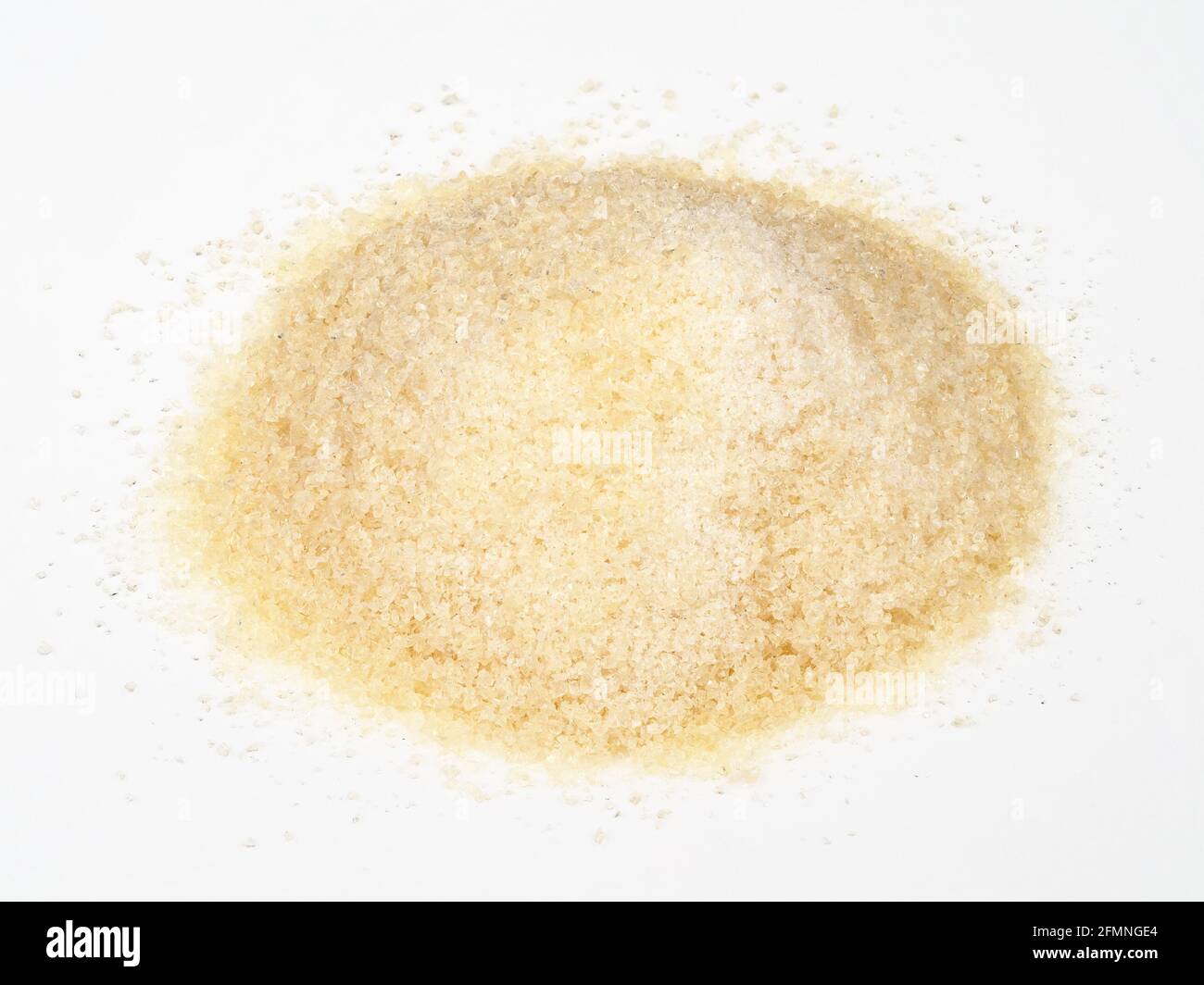 handful of crystalline beef gelatine closeup on white background Stock Photo Alamy