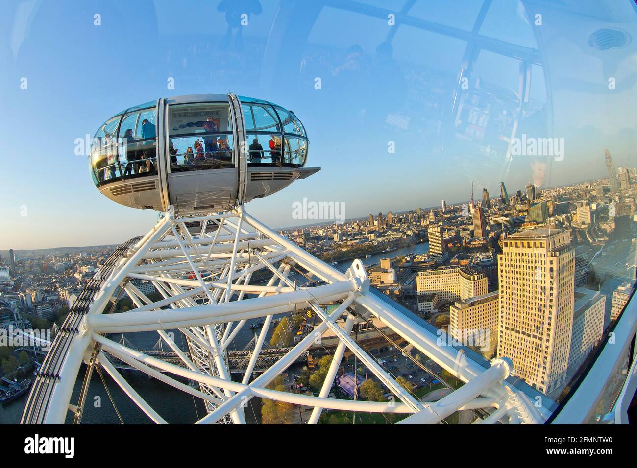 Aerial view london eye british hi-res stock photography and images - Alamy